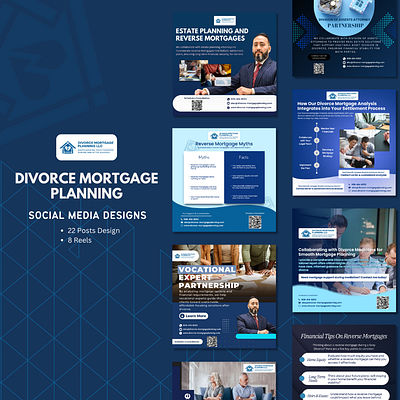 Divorce Mortgage Planning – Social Media Design Series design facebook posts graphic design instagram posts social media design