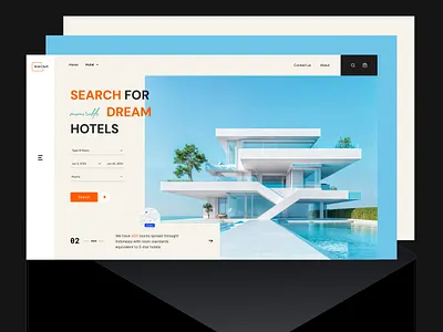 Tour Travel Hotel Website Design buldingdesign dreamhotel figmadesign herodesign hotelherosection inspiration moderndesign searchhotel tourhotel travelwebsite uxuidesign