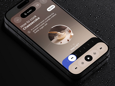 Cooking App | Mobile Design animation app design audio player buttons cooking app dishes mobile design mockup product design recipes saas steps ui uiux user interface ux ux research video player visual design