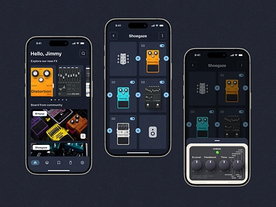 Guitar FX App app ui ux