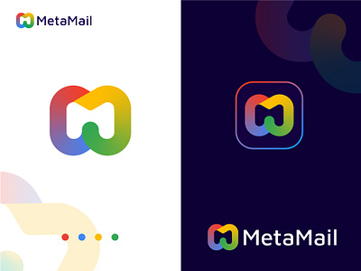 MetaMail branding logo icon design abstract logo app logo best logo brand identity branding business logo logo design metamail logo modern logo