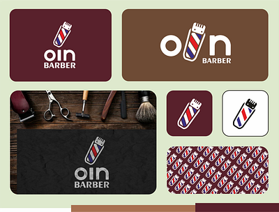 Design Oin Barbershope 3d animation barber barbershope branding cut graphic design logo motion graphics ui