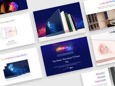 SKY GLASS Interface 3d animation branding interface product design technology ui uiux