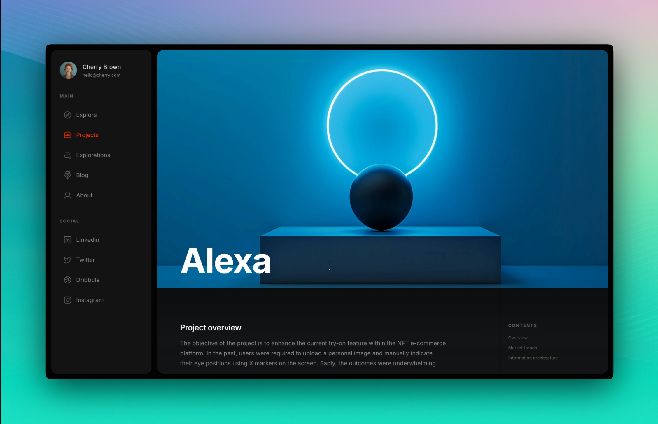 Made in Framer @framer dashboard design interaction portfolio ui
