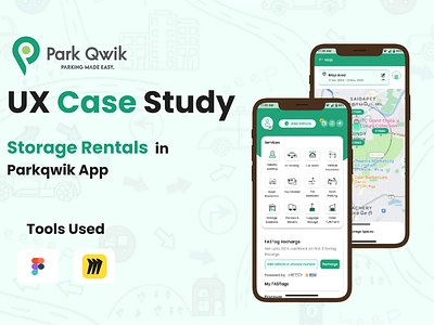 Storage Rentals in ParkQwik App app redesign appdesigncasestudy casestudy design designthinking luggage storage order fulfillment packers and movers parkqwikapp product design service design storage rentals storage solutions uidesign uiux design