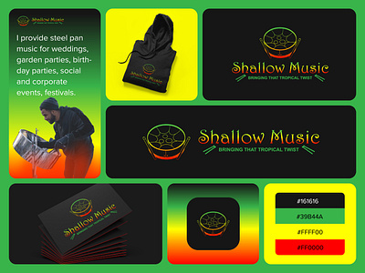 Shallow Music - Logo Design and Branding app icon brand logo brand style guide branding dj logo graphic design guitar logo logo logo design music logo music note piano logo sound logo