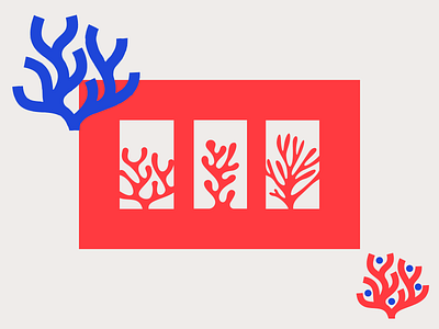 Corals coral creature icon life line logo nature negative sea simple space tree water