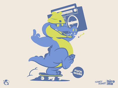 Stay Sharp! alligator boombox character design graphics illustration middlefinger skateboarding t shirt design tee design vector vector design