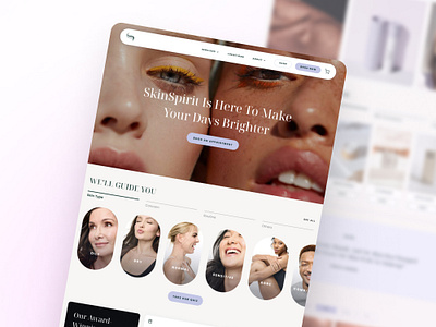 Skin Spirit - Redesign Concept branding product design ui