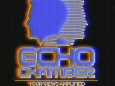 Echo Chamber 70s logo 80s logo broadcast logo design echo chamber illustration logo retro retro design screen vcr vintage