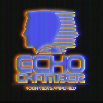 Echo Chamber 70s logo 80s logo broadcast logo design echo chamber illustration logo retro retro design screen vcr vintage