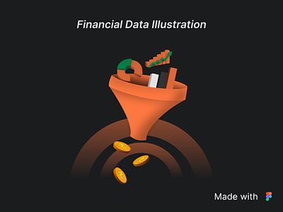 Illustration Design for Data abstract data representation design figma finance fintech graphic design illustration illustration design