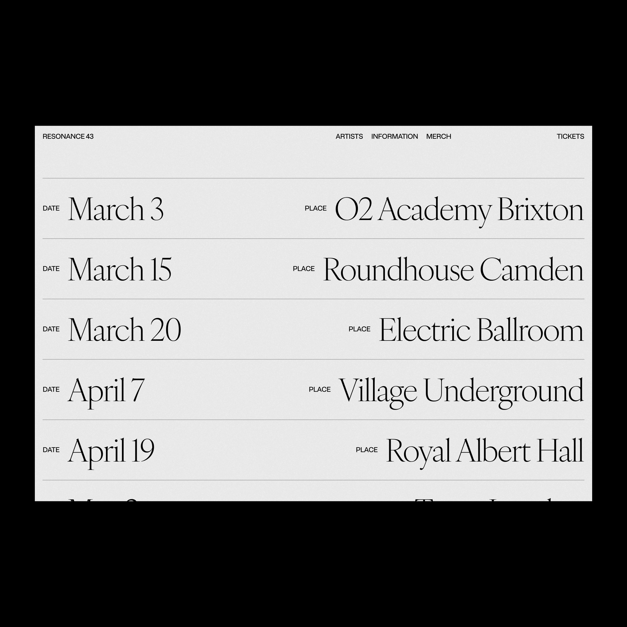 Example of Art Direction & Web Design