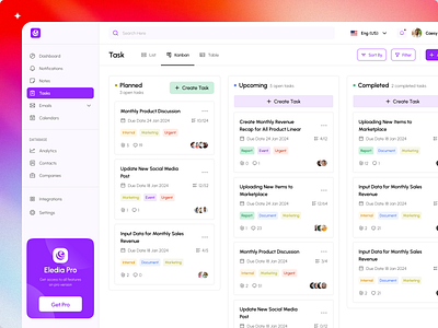 CRM - Daily Operation Dashboard analytics analytics dashboard app design business crm crm dashboard dashboard dashboard design figma product design saas saas dashboard saas product sales sales dashboard ui uiux web app web app design website