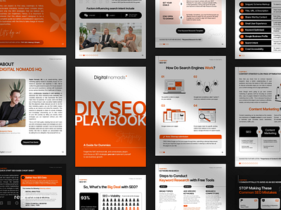 DIY SEO Playbook ai design google slides graphic design guide keynote layout pdf pitch deck power point powerpoint presentation presentation design print typography