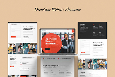 DrewStar Professional Finance Website Web Design & Development elementor figma uiux web design web development wordpress