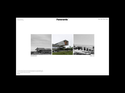 Panoramis Framer Template for Architects and Designers architects framer template website