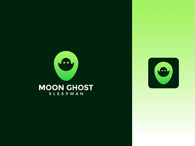 Moon Ghost modern minimalist app logo design app logo brand logo branding logo business logo company logo creative logo favicon flat logo ghost icon gradient icon logo idea logo inspiration logos minimalist logo modern logo monogram moon icon ui