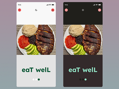 EAT WELL - Meal Planning App app application branding design diet fintech graphic design healthy eating landing page logo logomark logotype menu minimalist planning platform poster posterdesign ui website