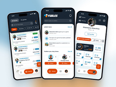 Fubles App Redesign football fubles futsal games match organize sport ui ux