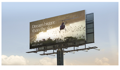 Helinat Billboard air billboard fly helicopter jet luxury premium sky