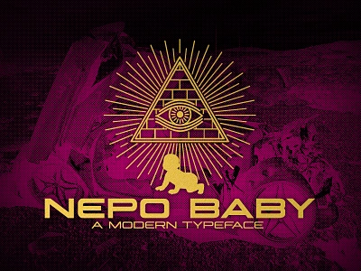 It's a Font! Introducing NEPO BABY. branding font font design graphic design illustration modern typeface typography