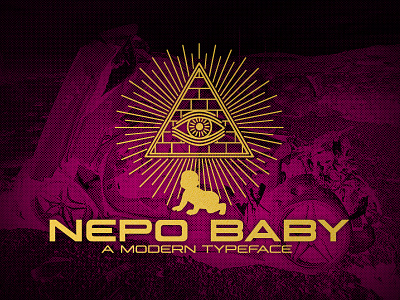 It's a Font! Introducing NEPO BABY. branding font font design graphic design illustration modern typeface typography