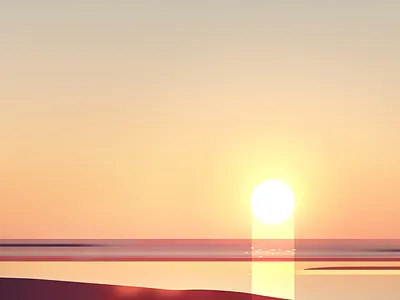 Mood beauty city desert dribbble dribbblers horizon illustration light mood nature ocean pro sunshine