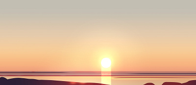 Mood beauty city desert dribbble dribbblers horizon illustration light mood nature ocean pro sunshine