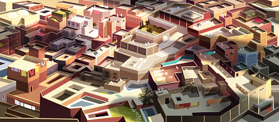 Morroco beauty city colours dribbble dribbblers illustration light morroco neon poster travel