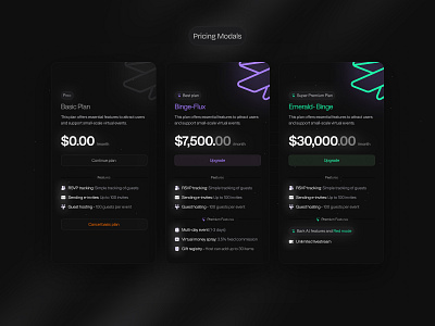 Pricing modals money payment modals pricing subscription ui ux web3