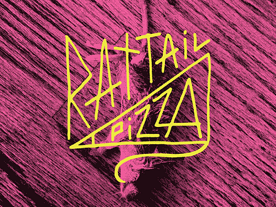 Rat Tail Pizza - Pt. 1 bitmap branding drawing food graphic design grunge halftone illustration logo malley design pattern pennant pizza rat tail typography vector