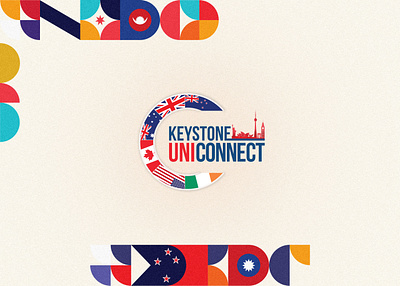 Keystone UniConnect Logo brand identity branding creative design graphic deisign illustration logo logo branding logo mockup