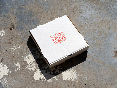 Rat Tail Pizza - Pt. 2 branding coaster cocktails concrete design food graphic design grit halftone illustration logo malley design menu pizza box rat screenprint sticker texture typography vector