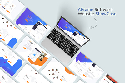 AFrame Software UI/UX Website Design for CRM Platform. figma uiux web design