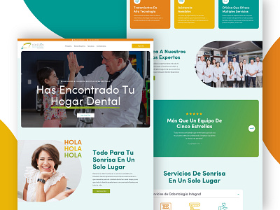 Kohesión Dental Website amazing clean colorful dental design engaging espanol fun gradient hierarchy icons modern multi lingual responsive spanish ui video website website design