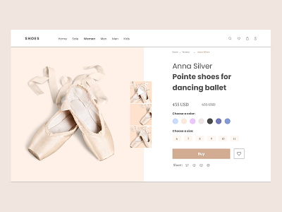 Shoes store shoes shop store ui uiux design ux web design