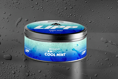 Lipp Cool mint Nicotine Pouches Mockup branding cool lipp creatives design graphic design illustration logo mockups design photoshop product typography ui vector