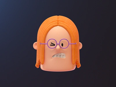 Smile 3d art blender boy c4d character design friend guy illustration modeling redhead render smile vago3d