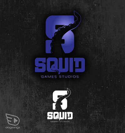 Logo concepts - game studio branding chipdavid dogwings drawing gaming logo squid vector