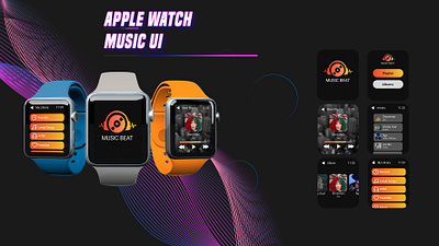 Apple Watch Music Ui graphic design ui