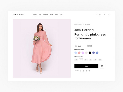 Lookbook (e-commerce) e commerce ui uiux design web design