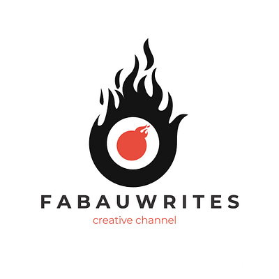 logo machine black creative fire graphic logo milmist red wheel words writes