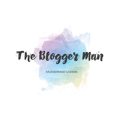 Blogger Man in the Town blog blogger graphic design illustrated logo logo type man motion graphics name logo