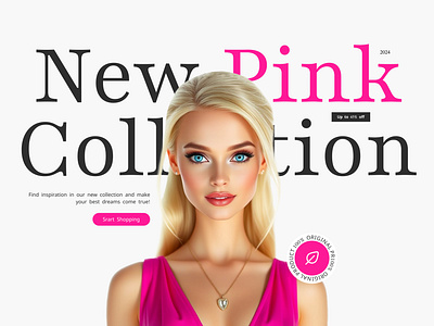 Website | Barbie Cosmetics Store | B-Shop animation barbie beauty cosmetics doll ecommerce figma landing page makeup navigation online store pink ui ui design user experience (ux) user interface ux ux design visual web design