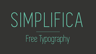 Simplifica Typography branding condensed font design fonts free fonts free typeface free typography graphic design sans serif font simple font simple typeface simplifica thin font typeface typography