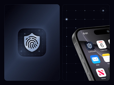 AuthGuard Authentication App Icon app icon branding design icon icons ios logo ui vector