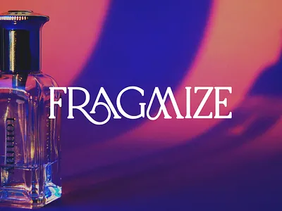 Elegant custom logotype for perfume brand fashion font