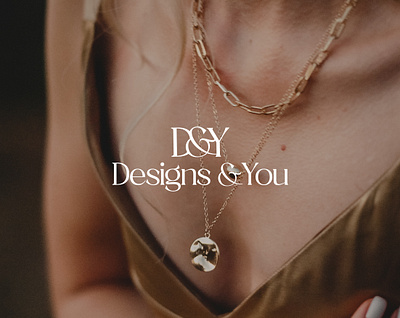 DY monogram logo design for jewelry branding fashion letter monogram