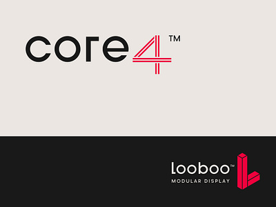 Core4 by Looboo advertising brand display event exhibition logo marketing modular strategy sub system tech